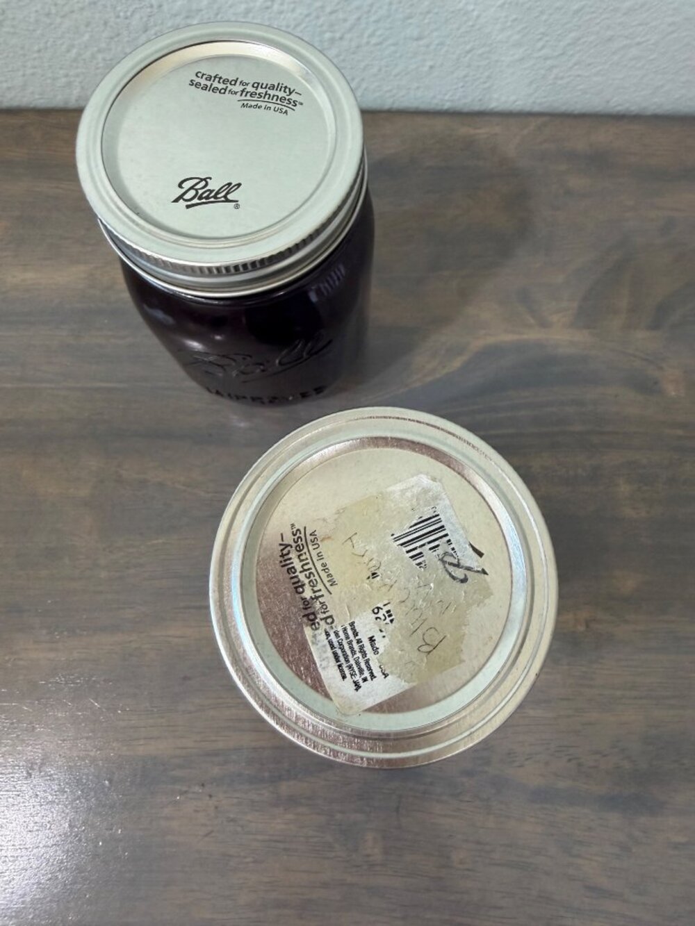 2 Ball Mason Jar Purple Improved 16 oz Jars With Lids American Heritage Collecti - Picture 3 of 10